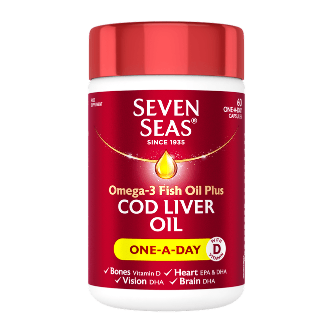 Seven Seas PURE COD LIVER OIL ONE A DAY CAPS 60's