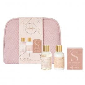Signature Cosmetic Bag Gift Set100ml Body Wash, 100ml Body Lotion, 100g Bath Crystals