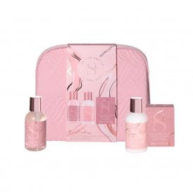 Signature Cosmetic Bag100ml Body Wash, 100ml Body Lotion, 100g Bath Crystals, Cosmetic Bag