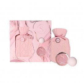 Signature Hot Water Bottle Gift Set50g Bath Fizzer, 120ml Body Butter, Hot Water Bottle