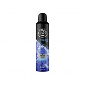 Soft & Gentle Mens Mountain Air Anti Perspirant Deodorant Spray 250ml