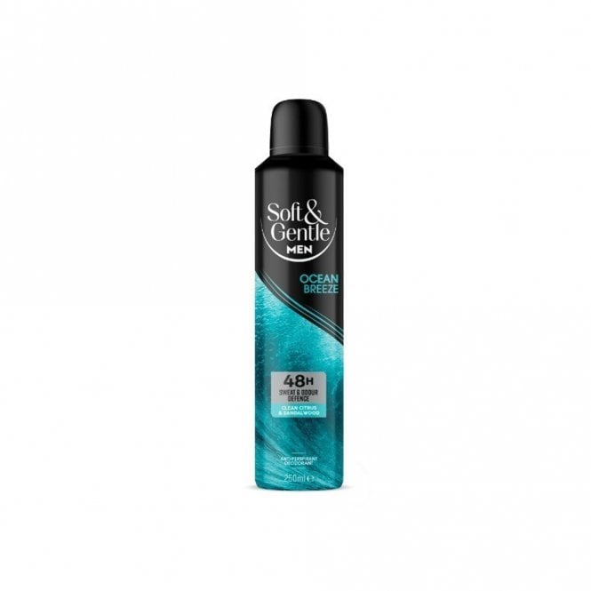 Soft & Gentle Mens Ocean Breeze Anti Perspirant Deodorant Spray 250ml