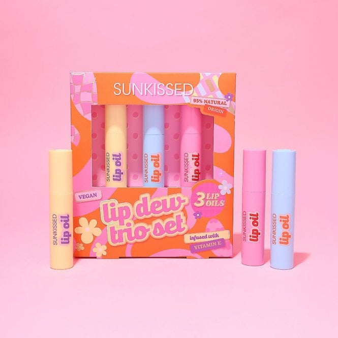 Sunkissed Lip Dew Trio Gift Set3 x 4.3ml Lip Oil