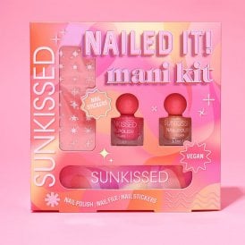 Sunkissed Nailed It Mani Kit2 x 3.5ml Nail Polish, Nail Polish, Nail File, Nail Stickers