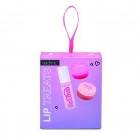 Technic Lip Treats5ml Peptide Lip Oil, 5g Overnight Lip Mask, 5g Lip Scrub