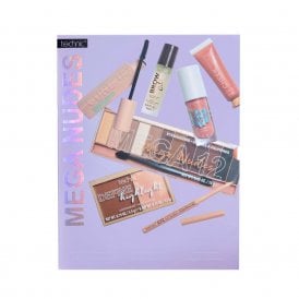 Technic Mega Nudes Gift SetMega Eyeshadow Palette, 5.5g Define & 4.5g Highlight, 13ml Curl Up Mascara, 10ml Gloss Boss, 9ml Cheek Gel, 0.25g Brow Oil, Eye Opener