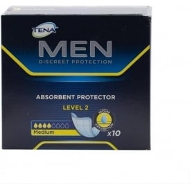 Tena Men Level 2 Pads Medium 10 Pack