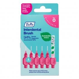 Tepe Interdental Brush 0.4 Pink 6's