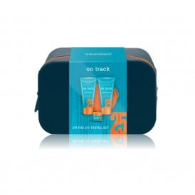 The Indulgent Bathing Co. On Track On The Go Travel Gift SetTravel Bag, 100ml 2 In1 Shower Gel & Body Wash, 100ml Face Wash, Body Puff, 20g Hair Wax Jar2026