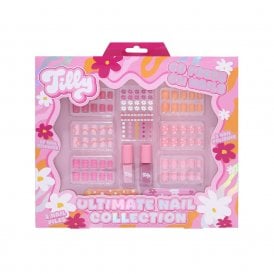 Tilly Ultimate Nail Gift Set6 x 10pc False Nails, 50pc Nail Stickers, 2.3ml Water Based Nail Polish, 2 x Nail Files
