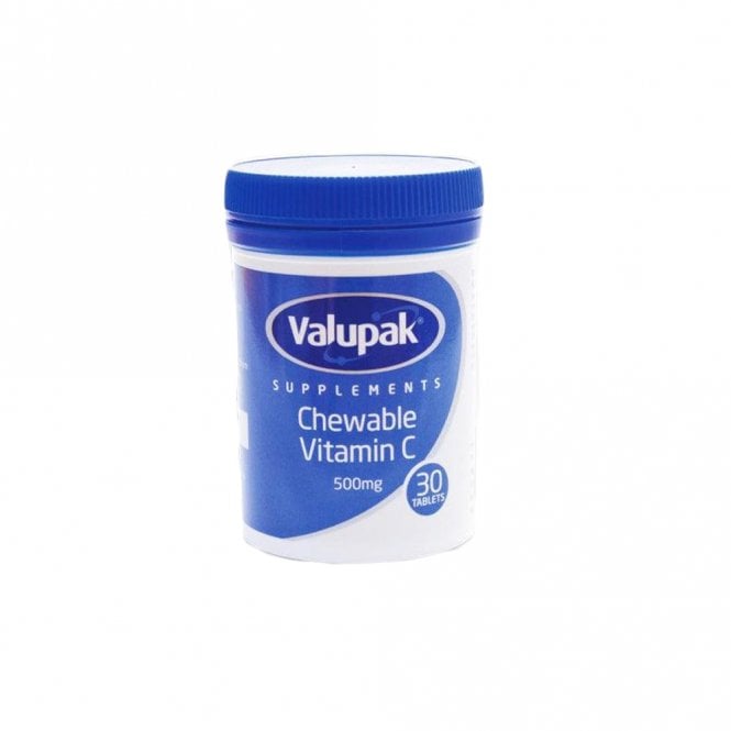 Valupak Chewable Vitamin C Tablets 500mg 30's