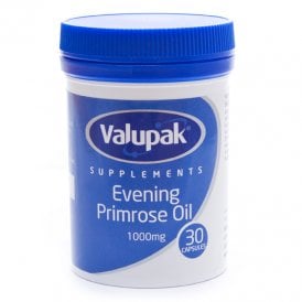 Valupak Evening Primrose Oil 1000Mg Capsules 30's
