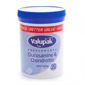 Valupak Glucosamine & Chondroitin 400/100Mg Tablets 90's