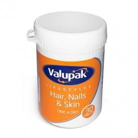 Valupak Hair, Nails & Skin Tablets 30's