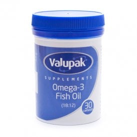 Valupak Omega 3 Fish Oil 1000Mg Capsules 30's