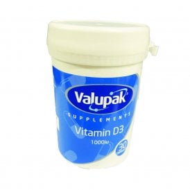 Valupak Vitamin D3 1000Iu Capsules 30's