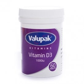 Valupak Vitamin D3 1000Iu Tablets 60's