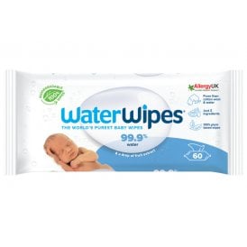 WaterWipes biodegradable original baby wipes 60 pack