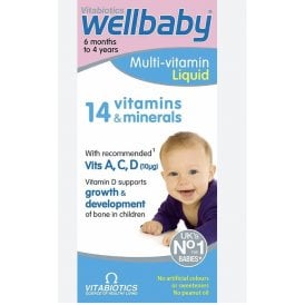Wellbaby Multi-vitamin Liquid 6mth-4yr 150ml