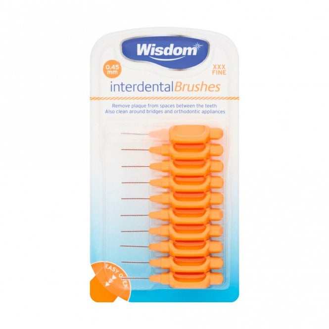 Wisdom Interdental Brush Value Orange 0.45mm 10's