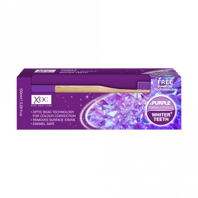 Xpel Purple Toothpaste & Bamboo Toothbrush 100ml