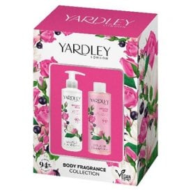 Yardley English Rose 2pc Body Gift Set250ml Body Wash, 250ml Body Lotion