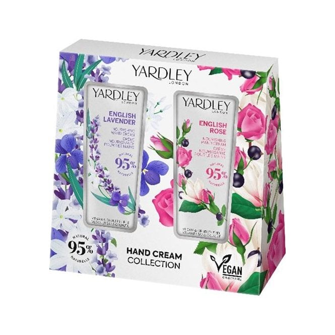 Yardley Hand Cream Duo Gift Set50ml English Lavender Hand Cream, 50ml English Rose Hand Cream