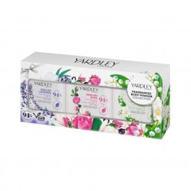 Yardley Perfumed Powder Trio Gift Set50g English Lavender Body Powder, 50g English Rose Body Powder, 50g Lily Of The Valley Body Powder
